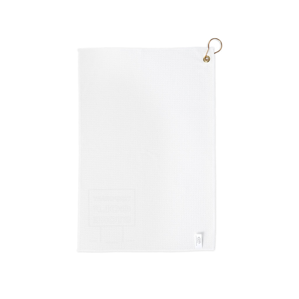 TG Shop Golf Towel — 'Temporary Golf Store' Minimal Logo Microfiber Towel with Grommet