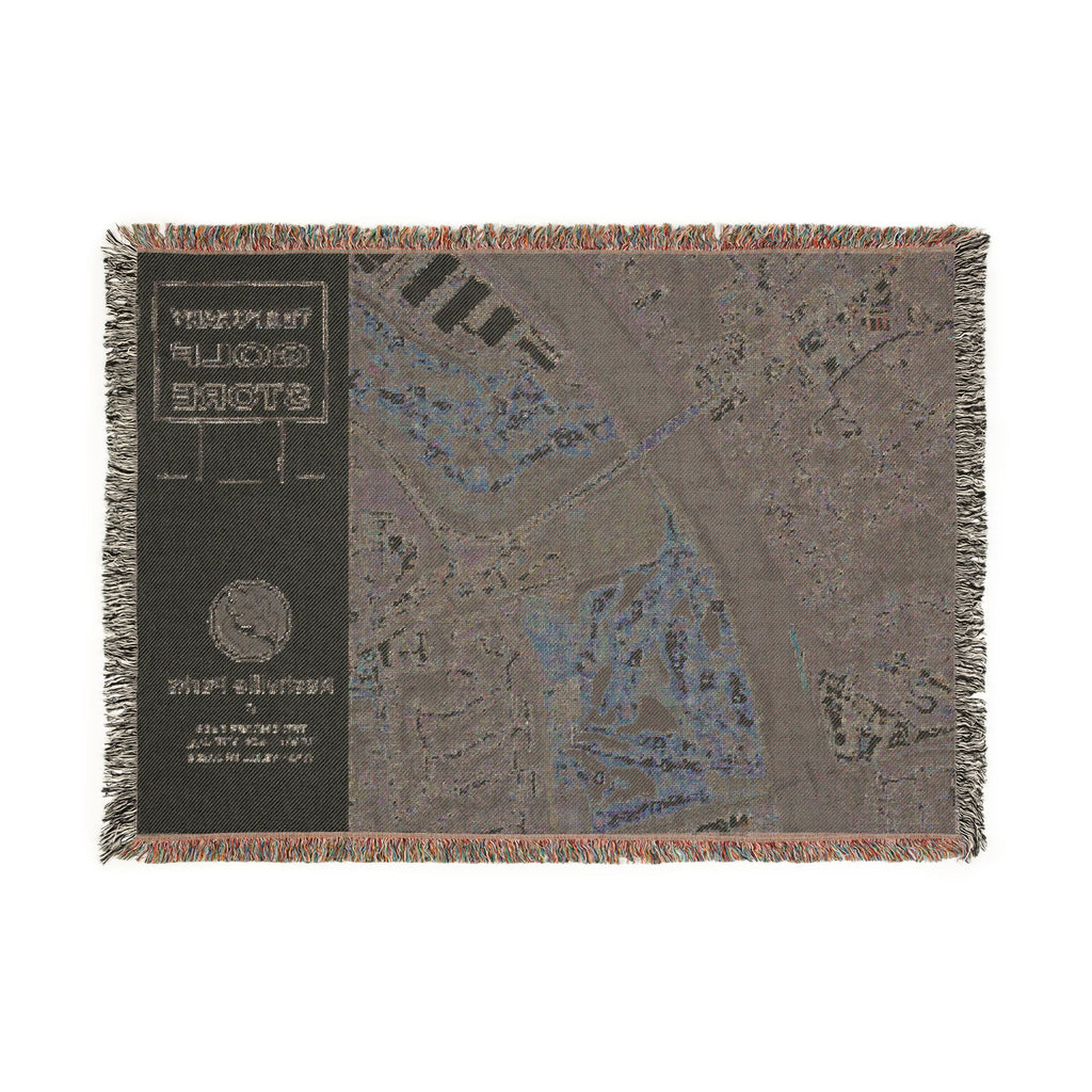 TG Golf Shop Muni Course Map Woven Blanket | Ted Rhodes
