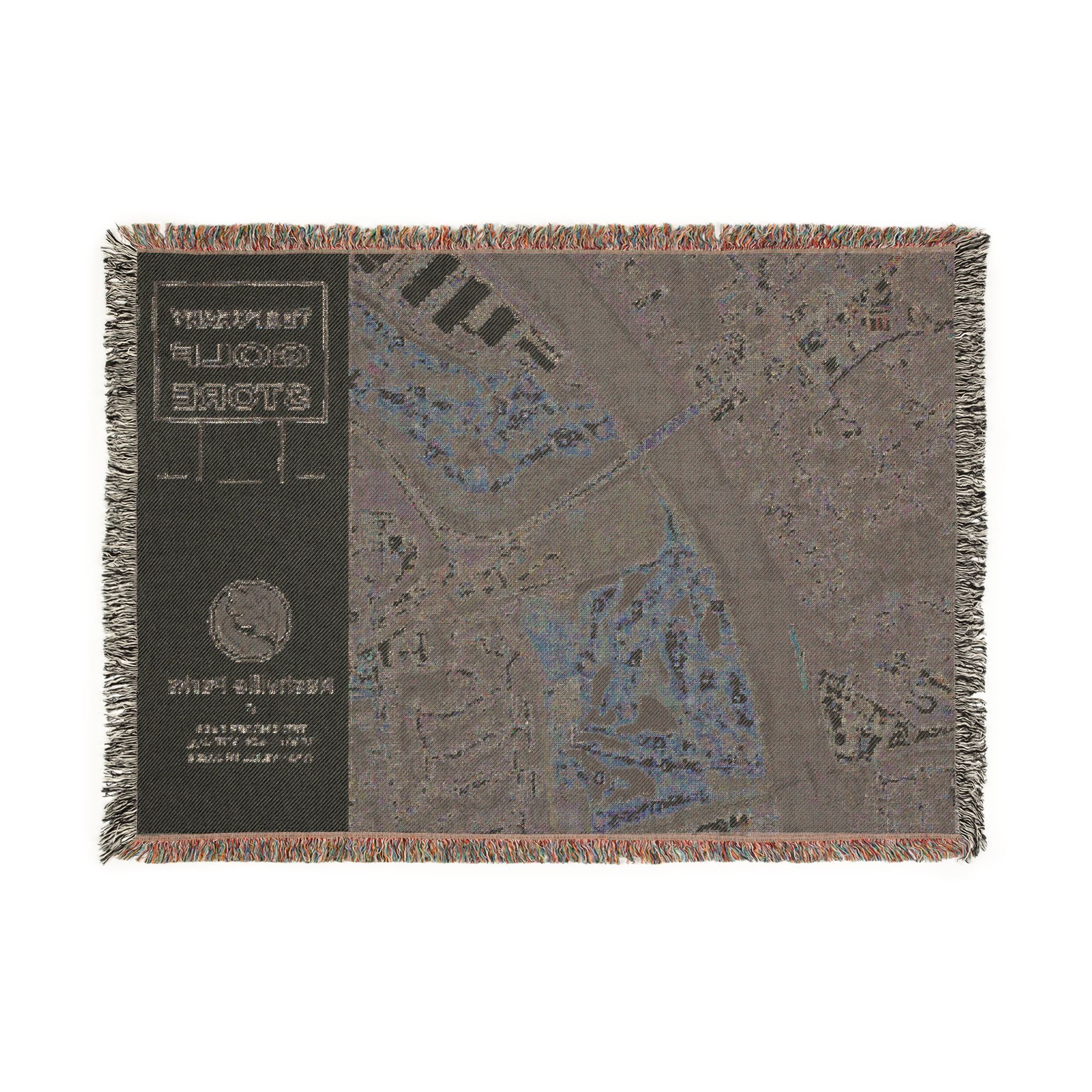 TG Golf Shop Muni Course Map Woven Blanket | Ted Rhodes